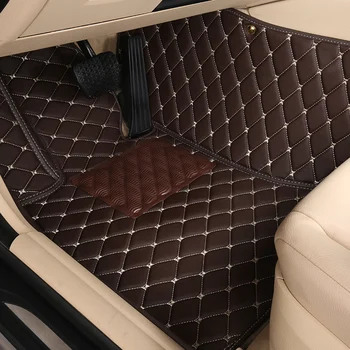  Изготовленные на заказ кожаные автомобильные коврики 100% для Hyundai i30 2018 2019 Авто Накладки для ног Аксессуар для стайлинга Интерьер Tapetes Para Carros 차량용품