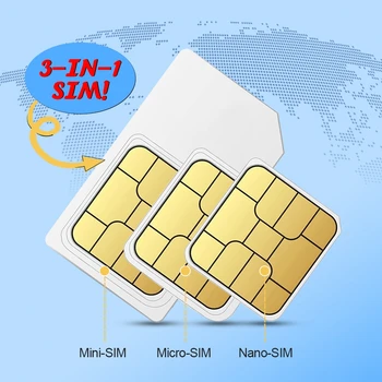  Карта данных мобильного телефона SIM-карта на 1-30 дней 1 ГБ 3-в-1 SIM-карта 4G Wi-Fi Безлимитные интернет-данные для Китая