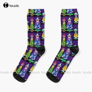 Клоуны-убийцы из космоса Носки Смешные носки для мужчин Персонализированные пользовательские носки унисекс для взрослых подростков и молодежи 360 ° Цифровая печать