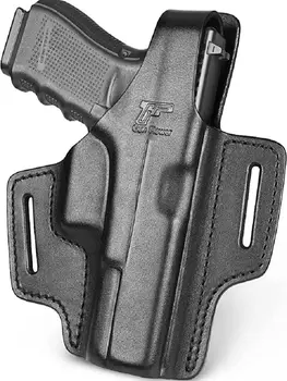 Кобура для Colt 1911 и 1911 5''/Glock 17 19 19x 22 23 32 45/Taurus G2C G3C PT111 PT140 Цельнозернистая кожа OWB Thumb Break
