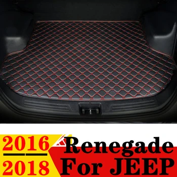  коврик багажника автомобиля для JEEP Renegade 2018 2017 2016 плоский боковой задний груз защищает ковровый вкладыш крышка хвостовой багажник лоток прокладка транспортные средства запчасти