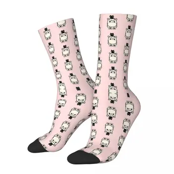 лама с черной кошкой, носки Puurfect Friends Harajuku Высококачественные чулки Всесезонные длинные носки Аксессуары для подарков унисекс