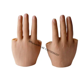 Медицинский индивидуальный реалистичный искусственный конечности силиконовые имплантаты моделирование протез руки с пальцем