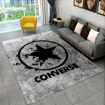 Модный ковер с логотипом C-Converse, декоративный ковер для гостиной и спальни, противоскользящий коврик для кухни и ванной комнаты, дверной коврик