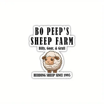 Наклейка на машину Овечья ферма Бо Пип Милая овечка Забавное животное Вода Высечка Винил Забавные наклейки Обои Случайный