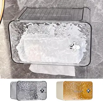  Настенная коробка для салфеток Держатель для туалетной бумаги Коробка для хранения салфеток Диспенсер для салфеток Аксессуары для ванной комнаты для кухни