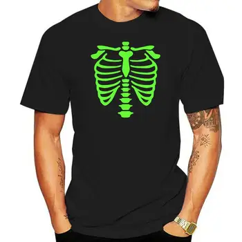 неоновый зеленый скелет тело футболка мужские женщины хэллоуин свечение маскарадный костюм наряд 392 бесплатная доставка дешевая футболка мода стиль мужчины футболка