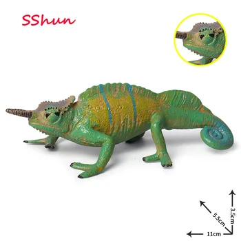 Новая коллекция Симулятор модели рептилии игрушка твердый хамелеон ящерица дети познание амфибия модель украшения