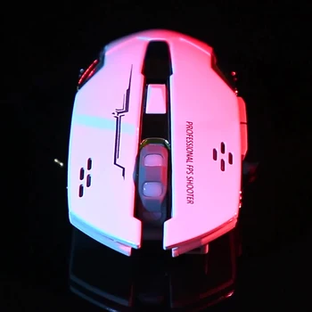  Новый E-Sports Зарядка Беспроводная мышь Отключение звука Офисный игровой ноутбук с подсветкой Креативная мышь Компьютерные аксессуары