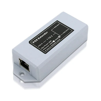 От 1 до 2 портов Удлинитель POE 100 Мбит/с IEEE 802.3Af/At Стандартный удлинитель 48 В для IP-камеры NVR Расширение POE на 100 метров для диапазона POE
