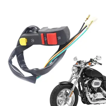 Переключатель мотоцикла Переключатель контроллера руля с электрическим запуском Универсальный модифицированный выключатель управления фарами Flameout Fan Start