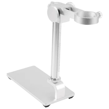  Подставка из алюминиевого сплава USB Подставка для микроскопа Держатель Кронштейн Мини-опора для ног Рама стола для ремонта микроскопа Пайка