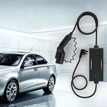  Портативное аварийное зарядное устройство для электромобилей 7 кВт 0,96 дюйма тип 2 портативное автомобильное зарядное устройство на новой энергии