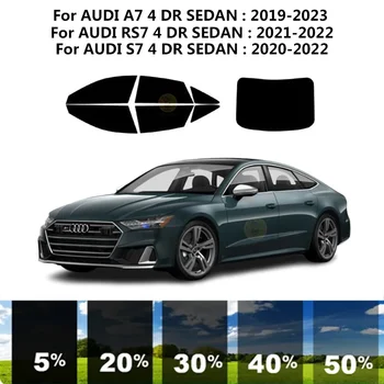  предварительно нарезанная нанокерамика автомобиль УФ тонировка окон комплект автомобильная оконная пленка для AUDI S7 4 DR SEDAN 2020-2022
