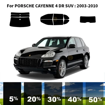  предварительно нарезанная нанокерамика автомобиль УФ тонировка окон комплект автомобильная оконная пленка для PORSCHE Cayenne 4 DR SUV 2003-2010