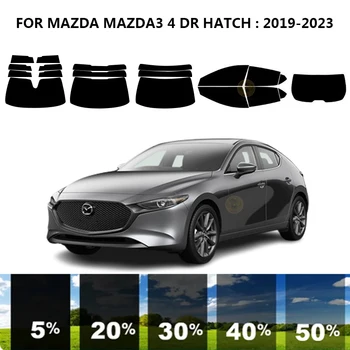 Предварительно нарезанная нанокерамика автомобильный УФ-комплект для тонировки окон Автомобильная оконная пленка для MAZDA MAZDA3 4 DR HATCH 2019-2023