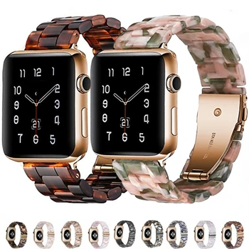 Ремешок из смолы Для Apple Watch Series 8 7 45 мм 41 мм Ultra 49 мм браслет из звеньев цепи браслет Для iwatch 6 5 4 3 2 SE 44 мм 42 мм 40 мм