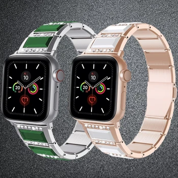Роскошные ювелирные изделия бриллиантовый ремешок для Apple watch Ultra 49 мм 8 7 41 мм 45 мм заменяет стальной ремешок для iwatch 6 5 4 3 SE 44 мм 42 мм 40/38 мм