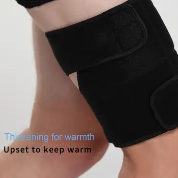 Силиконовый противоскользящий наколенник Компрессионный рукав бедра с двойной волной силиконового дизайна для облегчения боли в подколенном сухожилии для мужчин