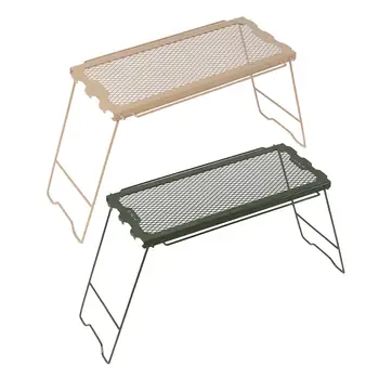 Складной стол для кемпинга Компактная решетка для приготовления пищи для кемпинга для открытого садового патио