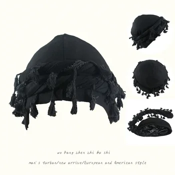  Скрученный хвост Мужская внутренняя подкладка Головная уборная шляпа Двухслойная защита волос Коса Шапка Бандана Походные шарфы