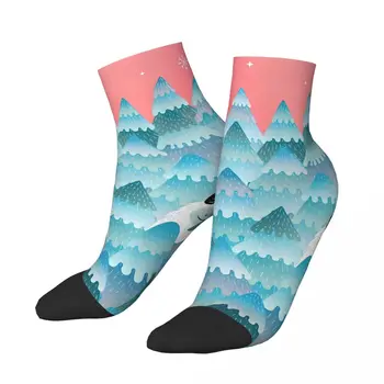 Смешные мужские носки для лодыжек Tree Hugger Harajuku Crazy Crew Носок Подарок Шаблон Печатный
