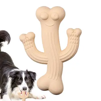 Собака кактус жевательная игрушка Неразрушимые резиновые игрушки для собак Кактус Прочные игрушки для дрессировки и чистки зубов Интерактивные игрушки для собак