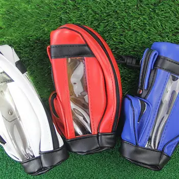  Сумка для аксессуаров для гольфа Водонепроницаемая сумка для гольфа из полиуретана Сумка для мужчин с застежкой-молнией Портативный чехол для гольфа Многоразовая сумка для мяча для