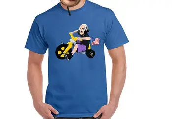 Футболка Джорджа Вашингтона, 4 июля, футболка для велосипеда, большое колесо, велосипед, патриотический