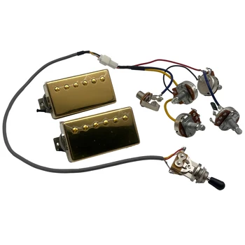  Хамбакеры для электрогитары с жгутом проводов Pro для BB1 BB2 BB Series Никелевая крышка Gold Made In США
