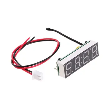  Цифровые автомобильные светодиодные электронные часы Время Температура 3 в 1 метре 12 В 5-20 В