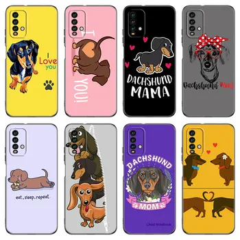Чехол для телефона Dachshund Dog Love для Xiaomi Redmi 7 7A 8A 9i 9A 9C 10 10A 10C K20 Note 5 6 Mi 8 9 9T Pro A2 Lite A3 6X Mix 3 Чехол