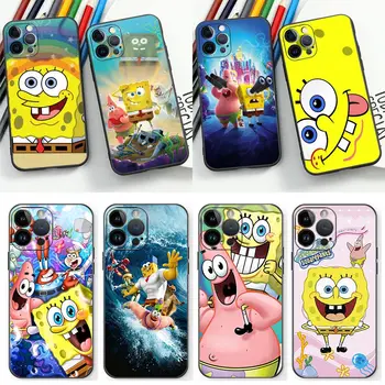 Чехол для телефона Happy S-SpongeBob S-SquarePants для iPhone Apple 15 14 13 12 11 Pro XS Max Mini X SE 8 7 Plus Чехол Shell Funda Coque