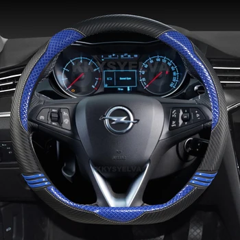  Чехол на рулевое колесо автомобиля D-образной кожи для Opel Astra 2015-2021 Corsa Combo Mokka 2018-2021 Grandland X Insignia CT 2017-2021