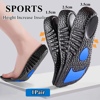  Шаблоны увеличения высоты Спортивные амортизирующие стельки для ног Дезодорант Ортопедическая стелька для обуви Мужчины Женщины Подошва обуви