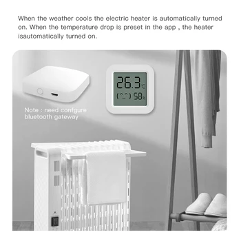 1 ~ 7 шт. Tuya Датчик температуры и влажности Датчик холодильника Мини ЖК-дисплей Цифровой дисплей Bluetooth-совместимый термометр Изображение 2