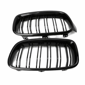 1 пара глянцевая черная передняя решетка / решетки радиатора для BMW 3-Series F30 F31 F35 2012-2017 Стайлинг автомобиля Изображение 2