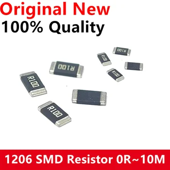 100Pcs 1206 SMD резистор 0R ~ 10M 1/2W 0 1 10 100 150 220 330 Ом 1K 2.2K 10K 100K 0R 1R 10R 100R 150R 220R 330R Изображение 2