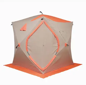  2 м Размер выдвижной палатки для подледной рыбалки, зимняя палатка на открытом воздухе Укрытие для рыбалки Палатка для кемпинга Палатка для кемпинга, 420D Полиэстер Водонепроницаемый 2000 мм Изображение 2