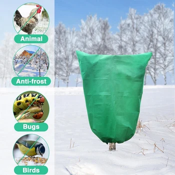 2 упаковки Растительные чехлы Защита от замерзания Морозные одеяла для растений Морозная ткань Заморозка растений Изображение 2
