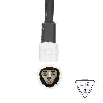 2 шт. OBD Аксессуары для мотоциклетного кабеля Аксессуары для Yamaha 3-контактный штекер кабель диагностический кабель 3-контактный к OBD2 16-контактный адаптер Изображение 2