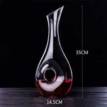 2X Качественный графин для вина Дизайн Графин в стиле улитки Графин для красного вина Графин без свинца Превосходный аэратор для вина Изображение 2