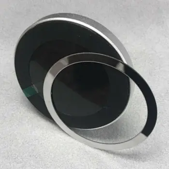4 шт. Универсальные круглые металлические кольца для магнитного беспроводного зарядного устройства Qi Вентиляционное отверстие Магнит Автомобильное крепление Держатель для iPhone Смартфоны Изображение 2