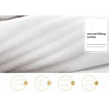 42 шт. Полотенца хлопковые белые высшего гостиничного качества Мягкие полотенца для рук 30X30 см Изображение 2