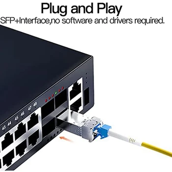 5X 10G SFP+ Twinax Кабель, медный (DAC) прямого подключения 10GBASE SFP Пассивный кабель SFP для SFP-H10GB-CU1M, Ubiquiti, D-Link (1M) Изображение 2
