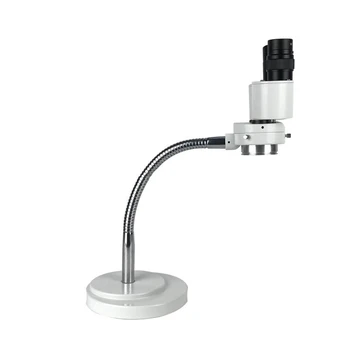 8X Стереомикроскоп со светодиодной подсветкой Бинокулярный стереомикроскоп Регулируемый шланг для стоматолога Инструмент для пайки печатных плат RX-6D Изображение 2