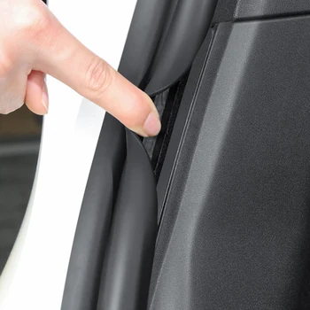 ABS Защита порогов заднего багажника для Tesla Model Y 2021-2023 Защитные накладки на бампер Автомобильные аксессуары против царапин Изображение 2