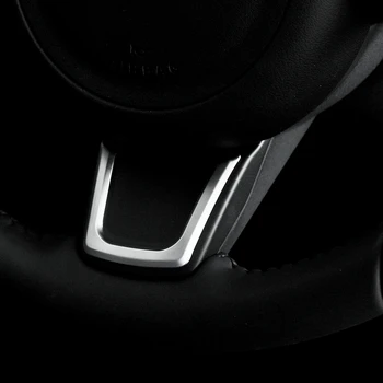 ABS Хромированные автомобильные аксессуары Внутренняя накладка на крышку рулевого колеса для Jaguar XE X760 XF X260 F-Pace F Pace X761 E-PACE Изображение 2