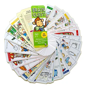 Brain Quest Английская версия карты интеллектуального развития Стикер Книги вопросов и ответов Карта Smart Start Ребенок Дети Изображение 2