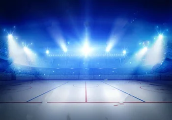 JOHNSON Sport Arena Хоккейный стадион Field Light Фон для фотографий Высококачественная компьютерная печать фоны для фотографий вечеринок Изображение 2